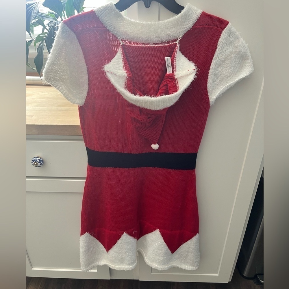 π
Allison Brittney 2-piecc Red & White Santa Christmas Dress w/ Hat Size Small - Picture 5 of 9
